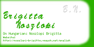 brigitta noszlopi business card